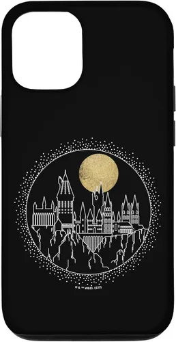 Vista 25 de Funda para iPhone 15 Pro Harry Potter Hogwarts Line Art