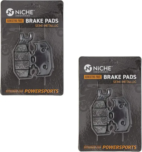 Vista 6 de NICHE Juego Pastillas de Freno Trasero Izquierda/Derecha para Polaris ACE Ranger 150 1912971 Semi-Metálico