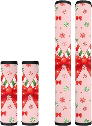 Vista 17 de Black Ornament Refrigerator Door Handle Covers Set of 4
