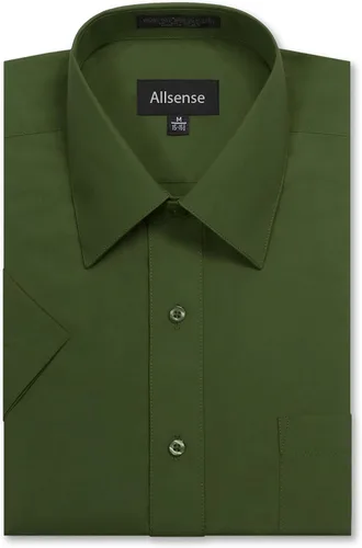 Vista 5 de Allsense Camisa de vestir de manga corta de ajuste regular para hombre