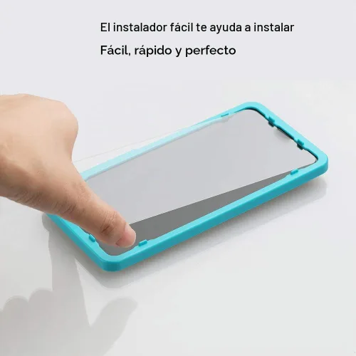 Vista 2 de Ibywind Protector de pantalla para SamSung Galaxy A51, con 2 piezas de vidrio templado, 1 protector de lente de cámara, 1 película de fibra