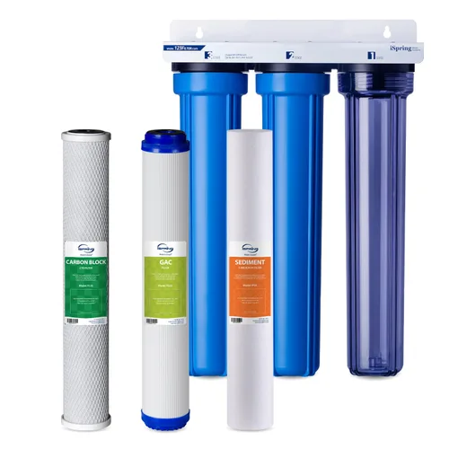 Vista 15 de iSpring F3WCB32 Filtros de agua para toda la casa de 20 x 2.5 pulgadas para sistemas de filtro de agua de la serie WCB32, paquete de 3