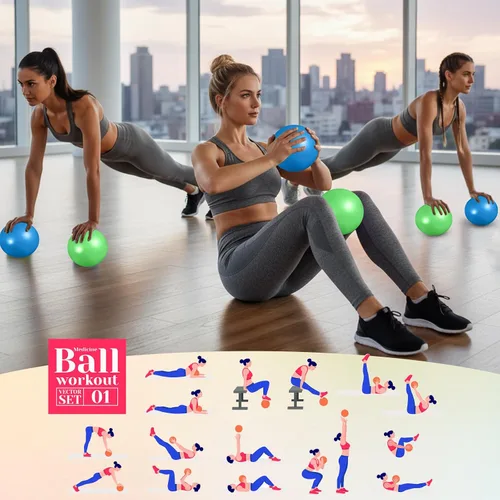Vista 4 de Aoriher 10 pelotas pequeñas de pilates, de 9 pulgadas, mini pelotas de yoga antiestallidos y antideslizantes para estabilidad, fitness, terapia