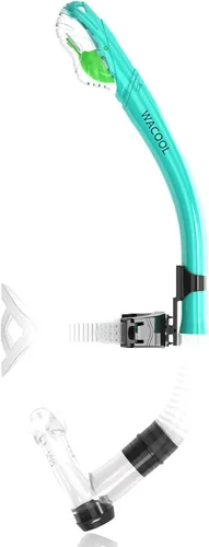 Vista 7 de WACOOL Training Headstrap Support Dry Top Snorkel Tube Comfortable Mouthpiece One-Way Purge Valve for Pool Open Water Scuba Lap Swimming Swimmer