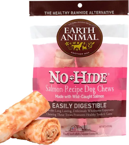 Vista 15 de Earth Animal No Hide - Masticables sin cuero para perros pequeños, sabor a tocino y queso de hamburguesa de la parrilla, libres de cuero crudo - 6
