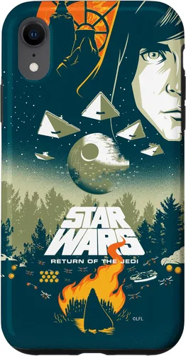 Vista 25 de Star Wars Funda con póster de película retro ilustrada con el regreso del Jedi para iPhone 17