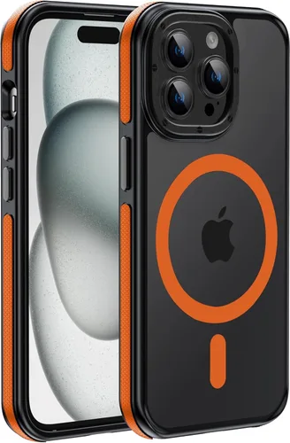 Vista 8 de Funda magnética fuerte para iPhone 13 Pro [protección de grado militar de 10 pies] compatible con MagSafe a prueba de golpes, funda delgada de 6.1