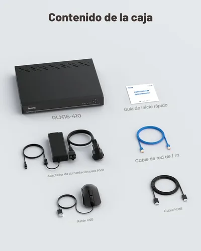 Vista 9 de Reolink - Grabadora de video en red PoE. Solo funciona con la cámara IP PoE REOLINK de 16MP/12MP/8MP/5MP/4MP, grabación 24/7 en disco duro de 4 TB