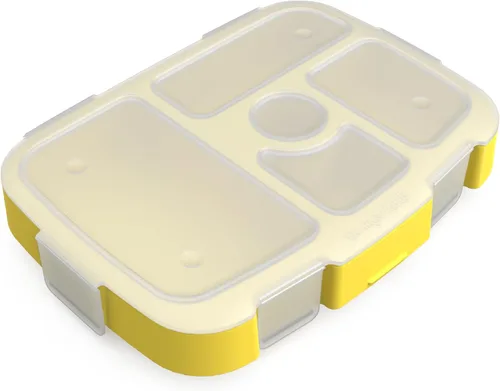 Vista 29 de Bentgo® Kids Prints Bandeja con Cubierta Transparente - Reutilizable, Sin BPA, Recipiente de Preparación de Comidas de 5 Compartimentos con Control