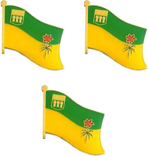Vista 22 de Pines de solapa de bandera canadiense de provincia y territorio, corbata esmaltada y insignias de alfiler para todas las provincias y territorios