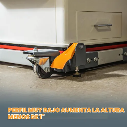 Vista 7 de Portamate PM-3500 base universal con ruedas de resistencia industrial para facilitar el transporte de herramientas eléctricas pesadas