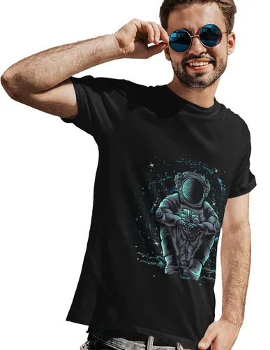 Vista 2 de MATXSOMAX Camisetas gráficas para hombre camisetas de astronauta camisetas gráficas de diseño genial para hombre