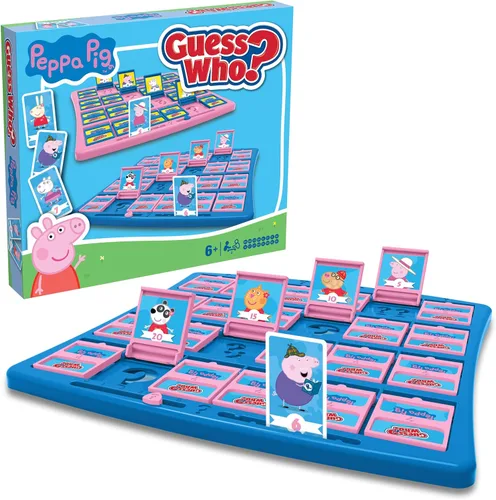 Vista 2 de Winning Moves Peppa Pig Guess Who? Board game including Peppa, Mummy Pig, George, Daddy Pig easy to set up, gift for children from 6 years