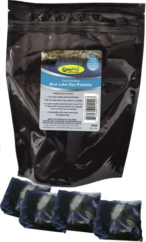 Vista 3 de EasyPro PD4PBK - Tinte en polvo concentrado negro para lagos, proporciona un aspecto "negro reflectante" al agua, 4 paquetes, ideal para lagos