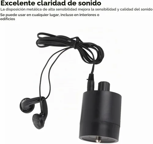 Vista 4 de Amplificador de sonido, micrófono mejorado, dispositivo de escucha de oído de audio, amplificador a través de la puerta de pared, herramienta de voz