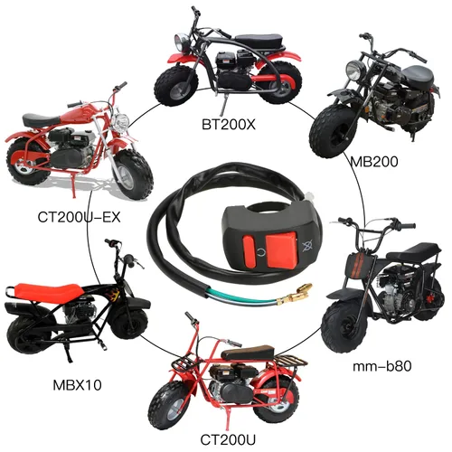 Vista 3 de YOXUFA Mini interruptor de apagado de bicicleta 7/8 Encendido y apagado para Predator 212cc 196cc 97cc Coleman CT100U CT200U BT200X Baja Warrior