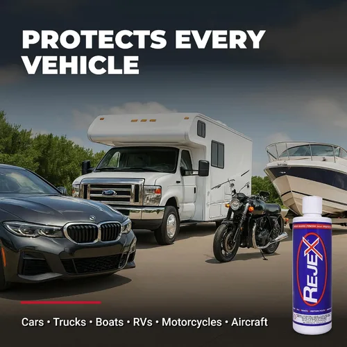 Vista 3 de RejeX Acabado brillante que protege, revestimiento de polímero de larga duración para automóviles, camiones, barcos, caravanas, motocicletas