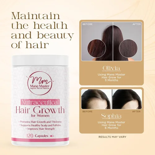 Vista 4 de Suplementos para el crecimiento del cabello para mujer