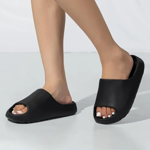 Vista 6 de Sandalias Cloud para mujeres y hombres, pantuflas de plataforma, antideslizantes, de secado rápido, suaves y ligeras, suela gruesa, puntera abierta
