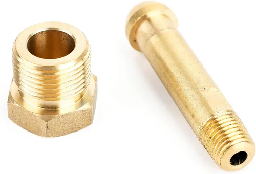 Vista 2 de Tuerca CGA-580 y pezón de 3 pulgadas, accesorios de entrada de botella reguladora, nitrógeno de argón helio