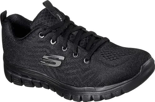Vista 7 de Skechers Tenis Graceful-Get Connected para mujer, Negro Blanco, 15