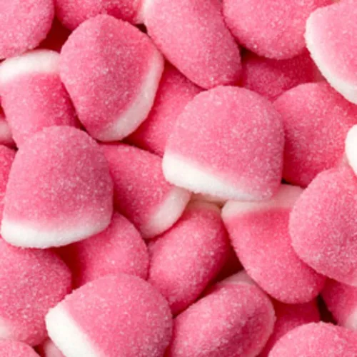 Vista 4 de The Nutty Fruit House Pufflettes Gummy Bites Candy (azul frambuesa y blanco, 1 libra (paquete de 1))