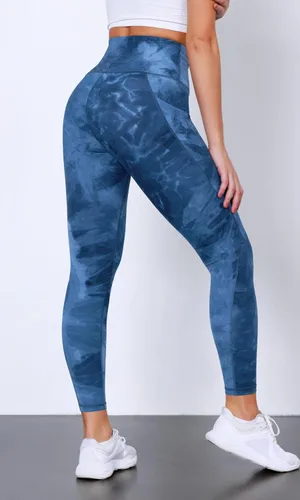 Vista 3 de ODODOS - Leggings de yoga de cintura alta con bolsillos para mujer, pantalones de yoga deportivos con control de abdomen, no se transparentan