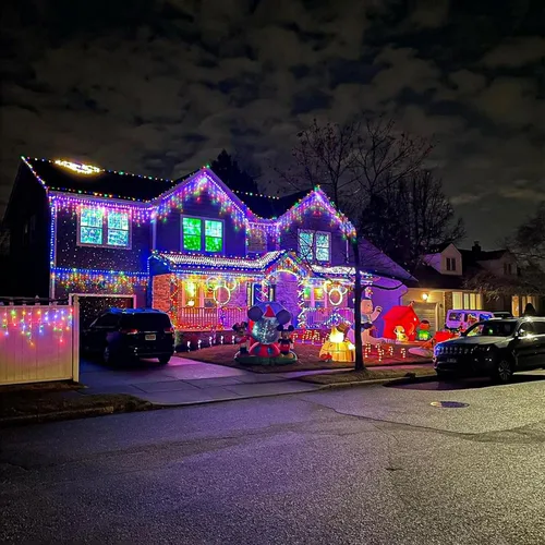 Vista 8 de Luces de carámbano, luces de Navidad de 33 pies con 400 LED, 75 caídas, 8 modos, enchufable e impermeable, para festividades, boda, fiesta, hogar