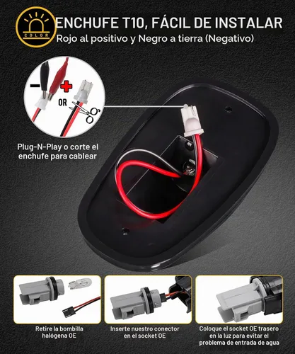 Vista 3 de Partsam Luz de marcador de cabina, lente ahumada, forma de ojo ámbar, 13 luces LED para techo de cabina [ajuste universal] compatible con camionetas