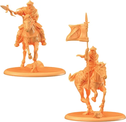 Vista 3 de CMON Una canción de hielo y fuego juego de miniaturas de mesa Starfall Knights Unit Box – Elite Warriors of House Martell, juego de estrategia