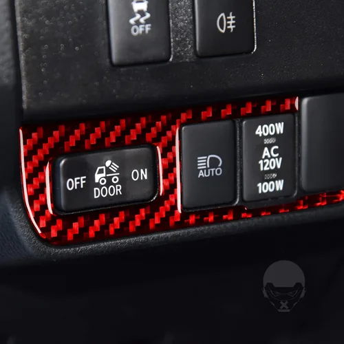 Vista 4 de NVCNX Real Premium Fibra de carbono compatible con Toyota Tacoma 2016-2017 Accesorios Car Dash Bed Interruptor de luz Panel Panel Cubierta