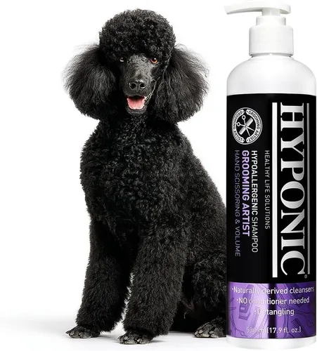 Vista 2 de HYPONIC Grooming Artist Shampoo - Champú hipoalergénico para mascotas para peluqueros (corte de pinza e hidratante (1 galón)