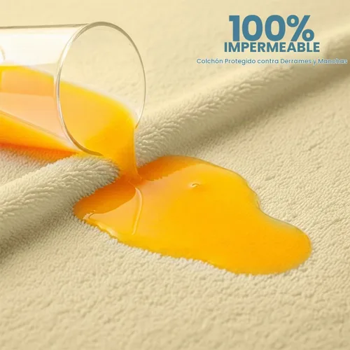 Vista 3 de Utopia Bedding – Protector impermeable de colchón tamaño individual, funda de colchón de terry premium de 200 GSM, transpirable, estilo ajustado