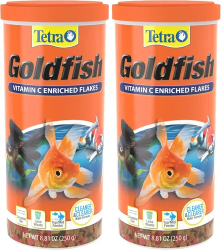 Vista 15 de Tetra Goldfish Flakes, dieta nutricionalmente equilibrada para peces de acuario, copos enriquecidos con vitamina C, 0.42 onzas