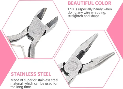 Vista 3 de 3 Piece Jewelry Making Tool Pliers Set for DIY Crafters