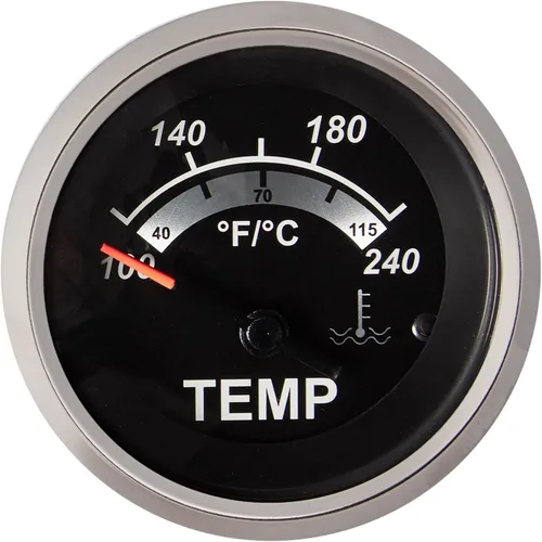 Vista 14 de Sierra International 67021P Medidor de combustible Sterling, 2 pulgadas, Negro