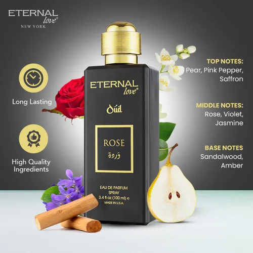 Vista 4 de Eternal Love Rose Oud Bundle - Eau de Parfum unisex de larga duración