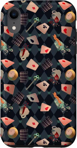 Vista 24 de Funda de regalo para iPhone 16 con diseño de cuento de hadas de Alicia en el país de las maravillas