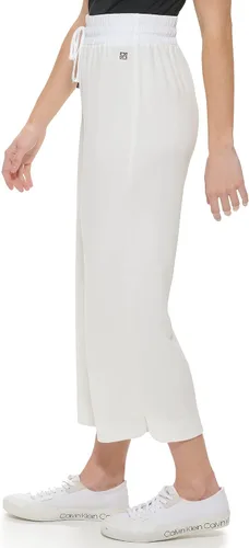 Vista 3 de Calvin Klein Pantalones elásticos de rizo francés lavado para mujer