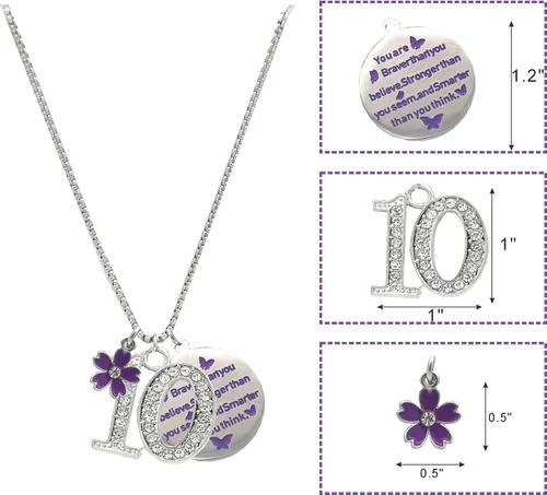 Vista 3 de VeryMerryMakering 10th Birthday Bracelet Necklace