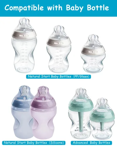 Vista 7 de Tetina de silicona (S) para biberones anti-cólicos Tommee Tippee Natural Start, flujo lento, 0m+, 4