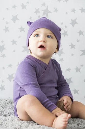 Vista 2 de Babysoy Gorro de un solo nudo Rayón de algodón de bambú