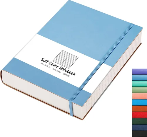 Vista 29 de AHGXG Cuaderno universitario rayado A4 - Cuaderno en blanco A4 extragrande con líneas - 320 páginas de diario grueso para escribir, papel grueso