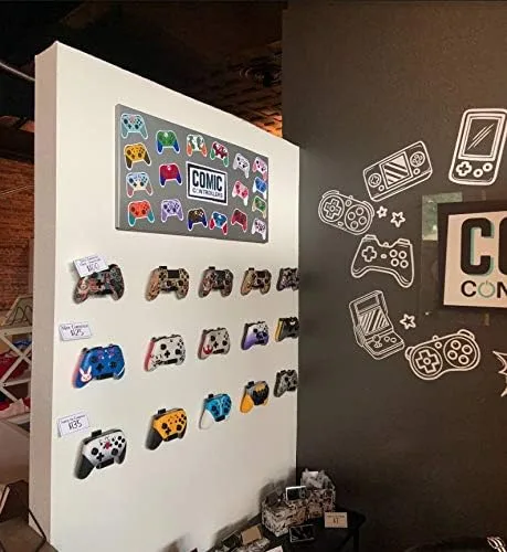 Vista 9 de 3D Lasers Lab - Soporte de pared para mando de Xbox One, Microsoft, fácil de instalar, tira de comandos de 9.8ft incluida