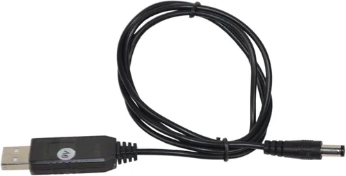 Vista 4 de HQRP Cable convertidor de módulo elevador de 5 V USB a CC de 9 V compatible con reproductor de DVD portátil, altavoz Bluetooth inalámbrico portátil
