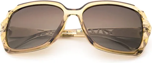 Vista 3 de LECKIRUT - Lentes de sol de gran tamaño para mujer, lentes de sol clásicos y a la moda con protección UV polarizada