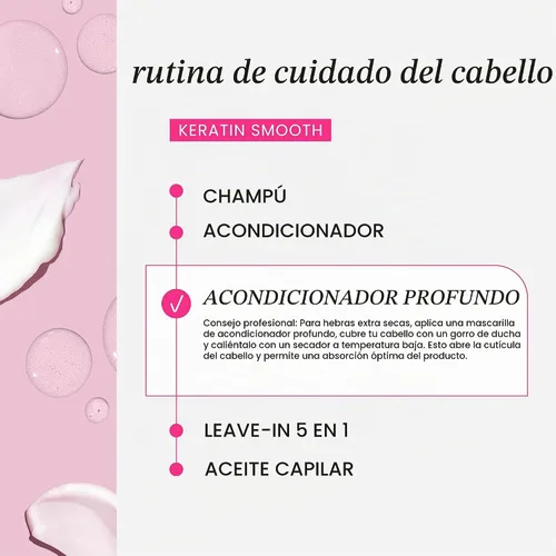 Vista 10 de HASK Acondicionador profundo de queratina suave, 8 fl oz