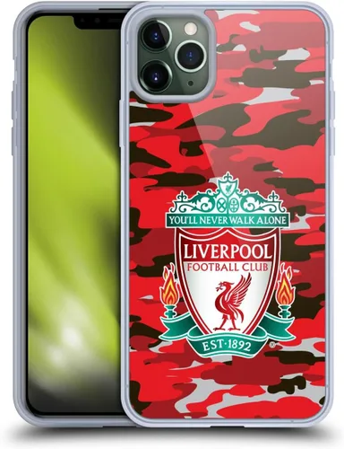 Vista 274 de Head Case Designs Funda de gel con licencia oficial del Liverpool Football Club Away Colourways Crest Camou [protección de grado militar] compatible