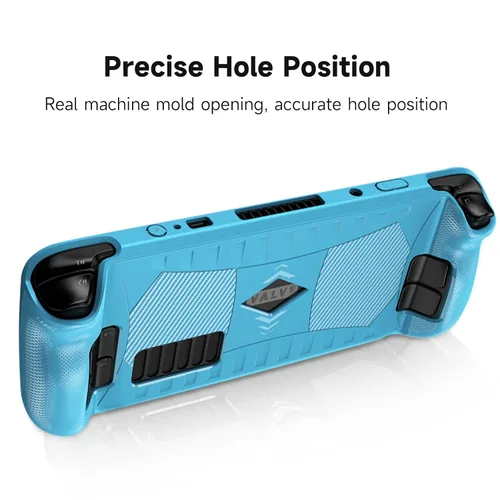 Vista 5 de Steam Deck 2021 Case, AKNES Steam Deck Protective Cover Accessories Silicone Soft Cover Protection, Shock-Absorption and Anti-Scratch, Drop