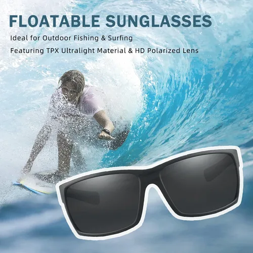 Vista 2 de Gafas de sol polarizadas flotantes de pesca para hombres y mujeres, regalos de vela, lancha, playa, estilo fresco